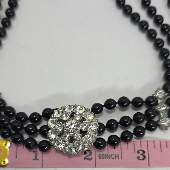 Vintage America Black and Silver Necklace - Picture 4 of 7
